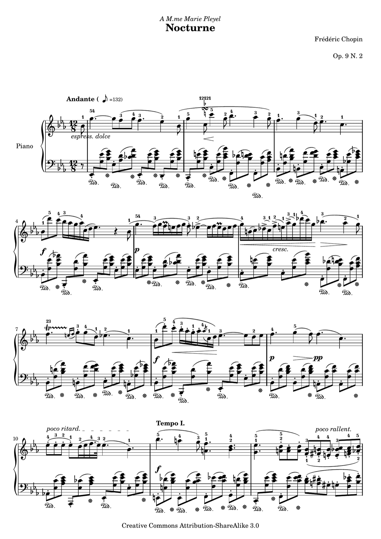 Nocturne Op. 9 No. 2 — Chopin, page 1